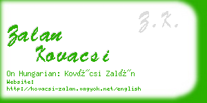 zalan kovacsi business card